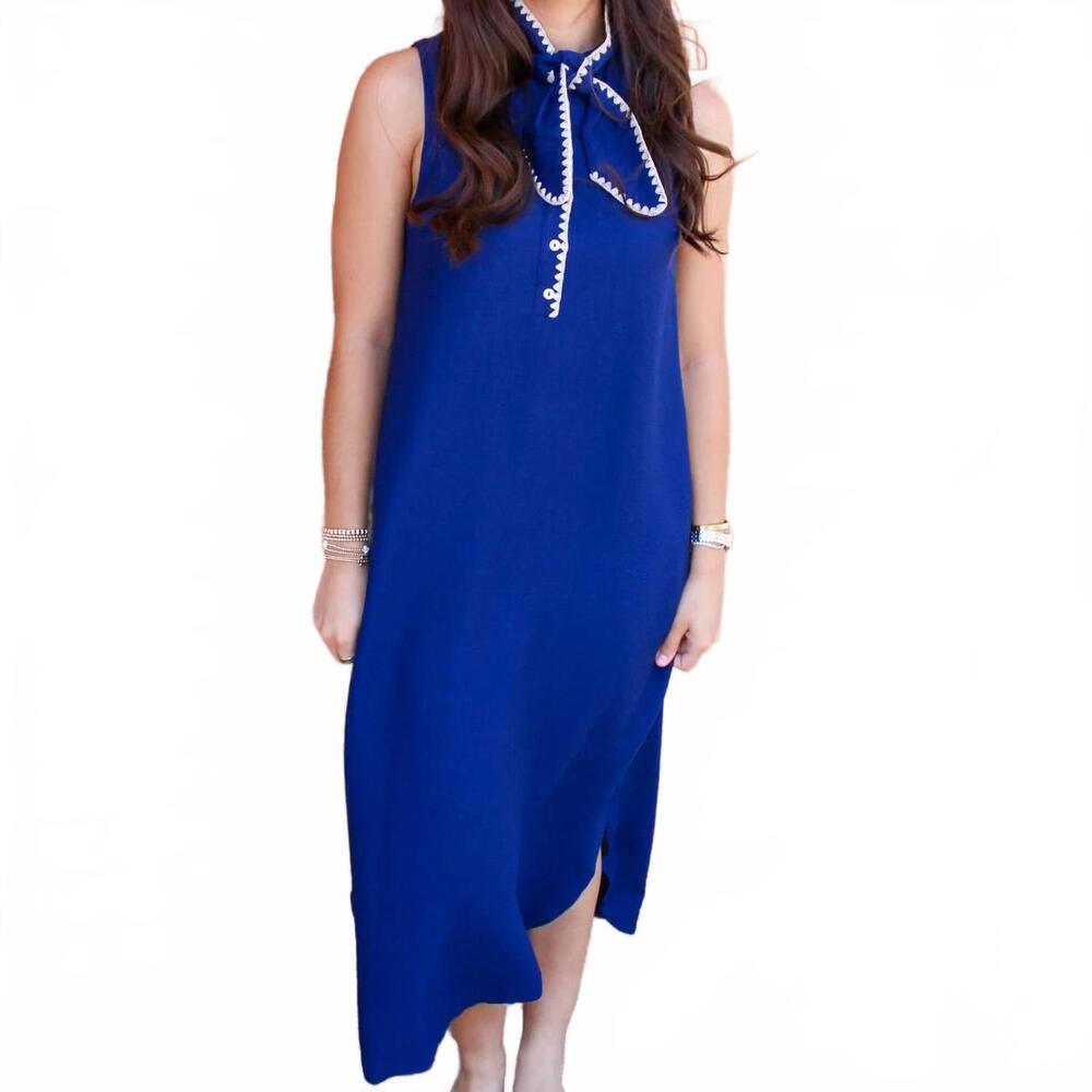 NEW ENTRO lula maxi dress in navy